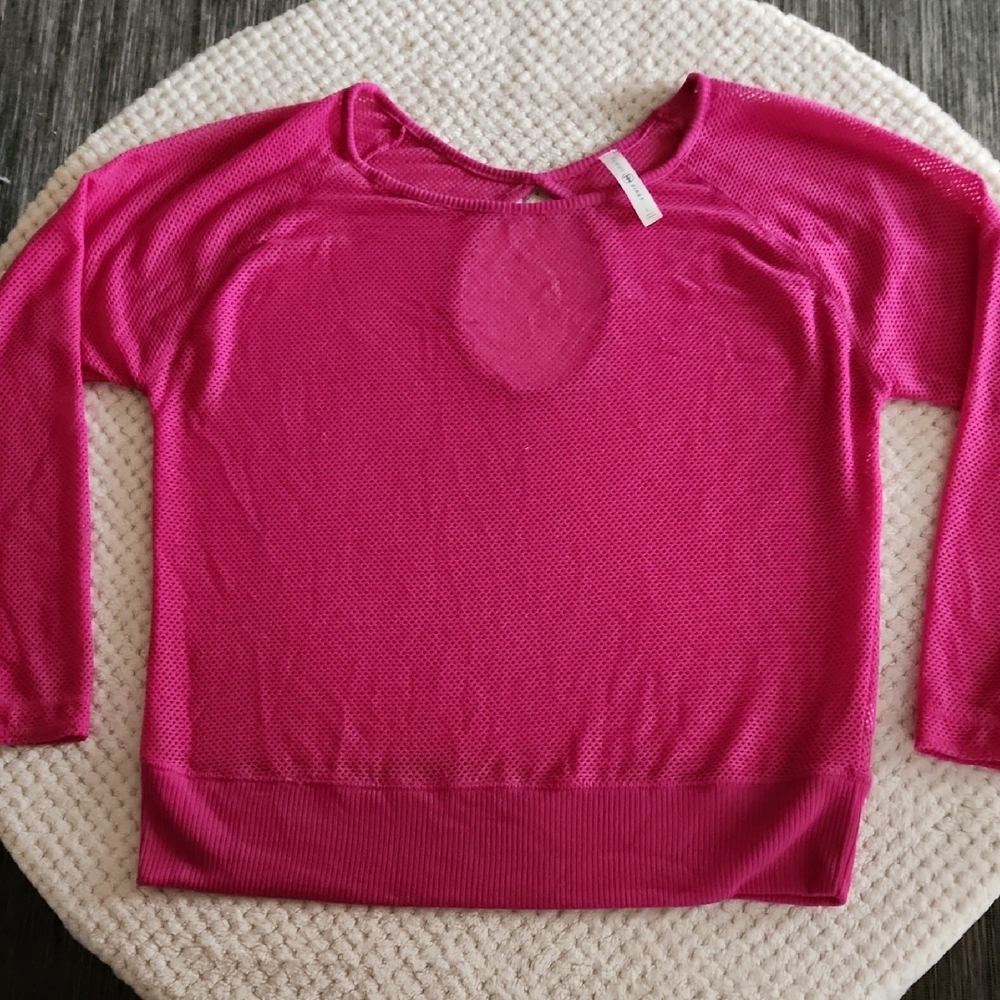 Vibrant Pink Long Sleeve Top